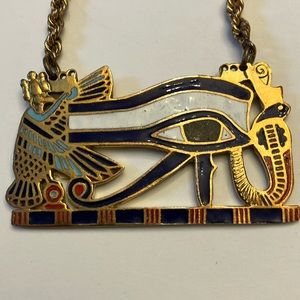 Egyptian revival necklace